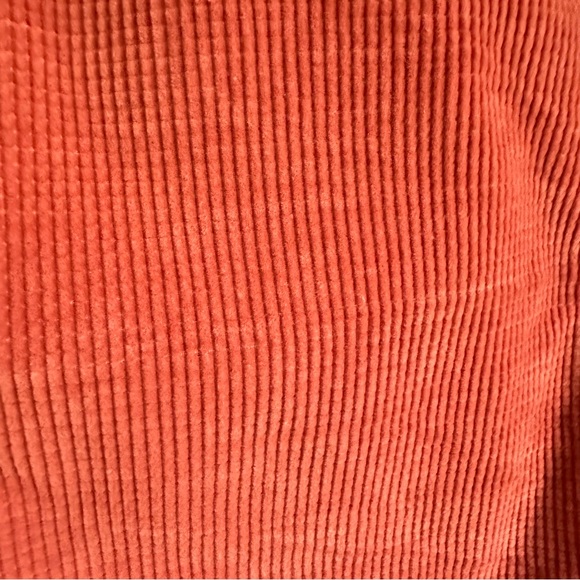 Corduroy Route 66 Salmon Color Full Zip Up Shirt Jacket Size Large - Picture 7 of 10